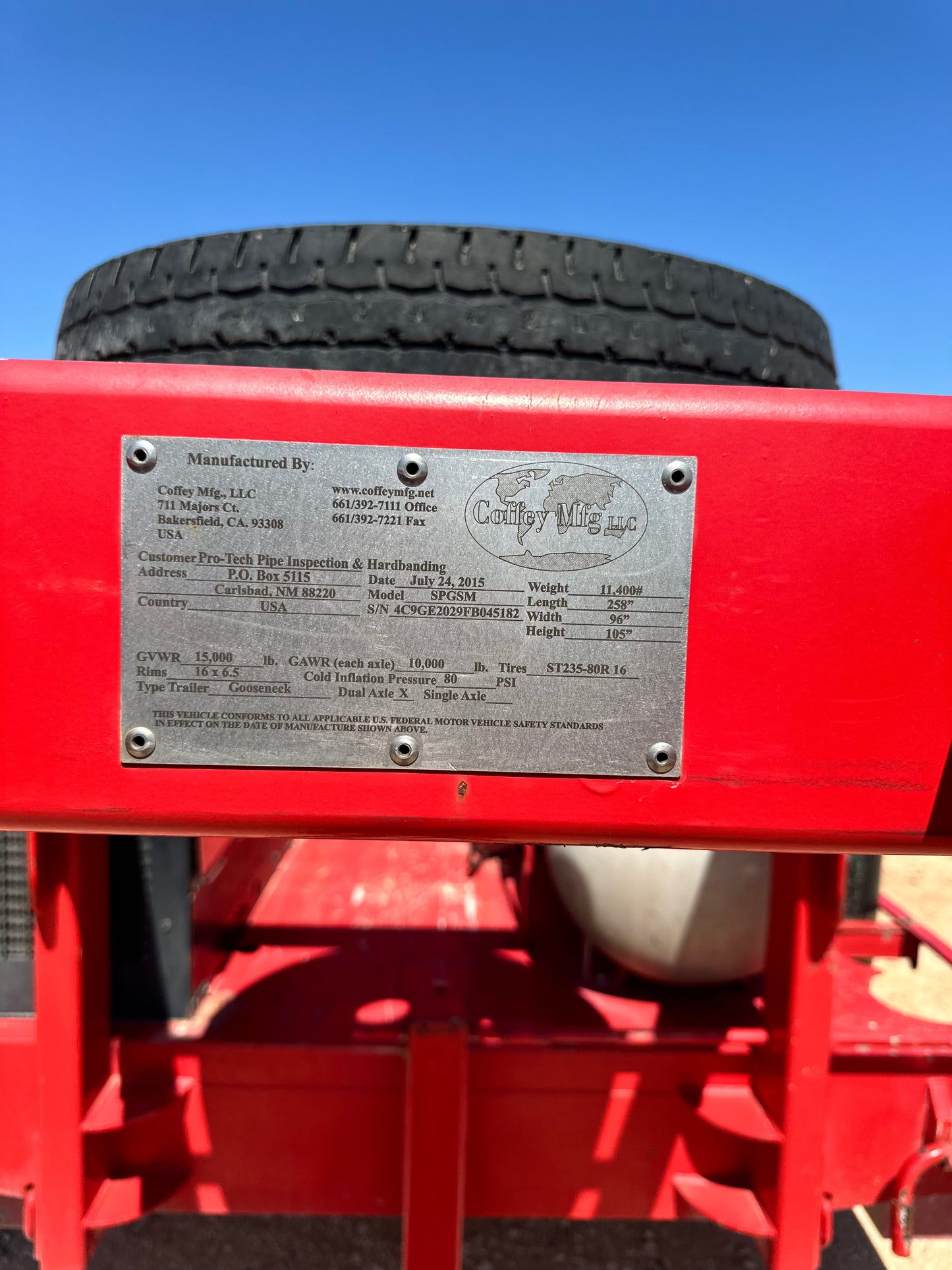 2015 Coffey MFG Hardband Unit