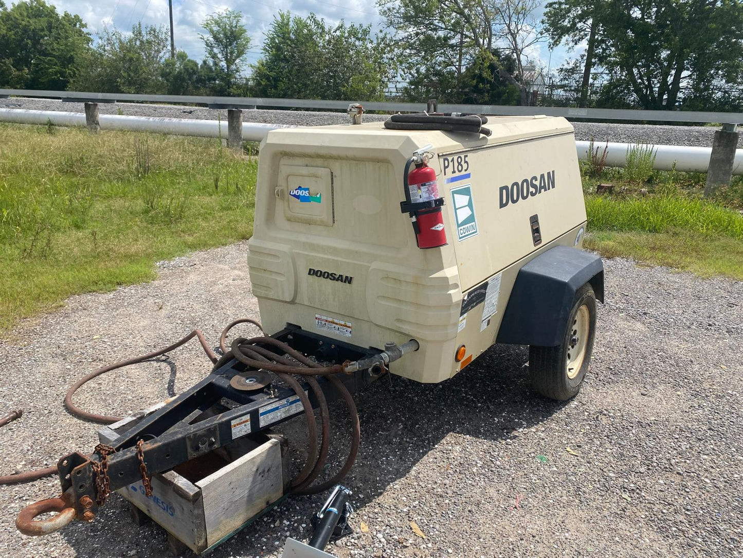 2017 Doosan 185 Portable Power Air Compressor