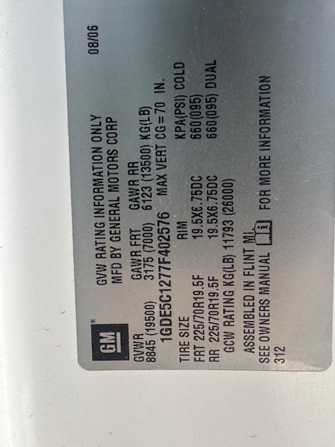 2007 GMC Series C5500 Stakebed