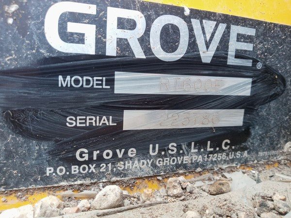 2004 Grove RT600E Rough Terrain Crane - Seller7