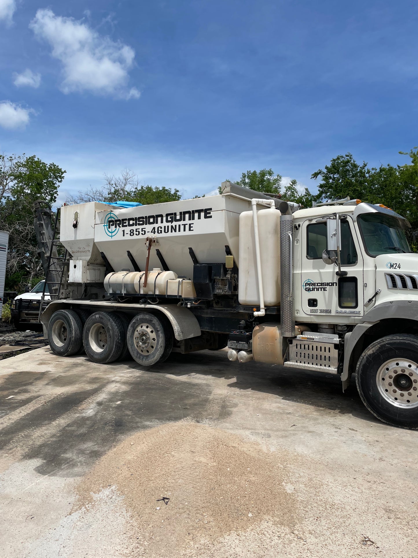 2021 Mack Granite With Frac Gunite Mixer Trailer