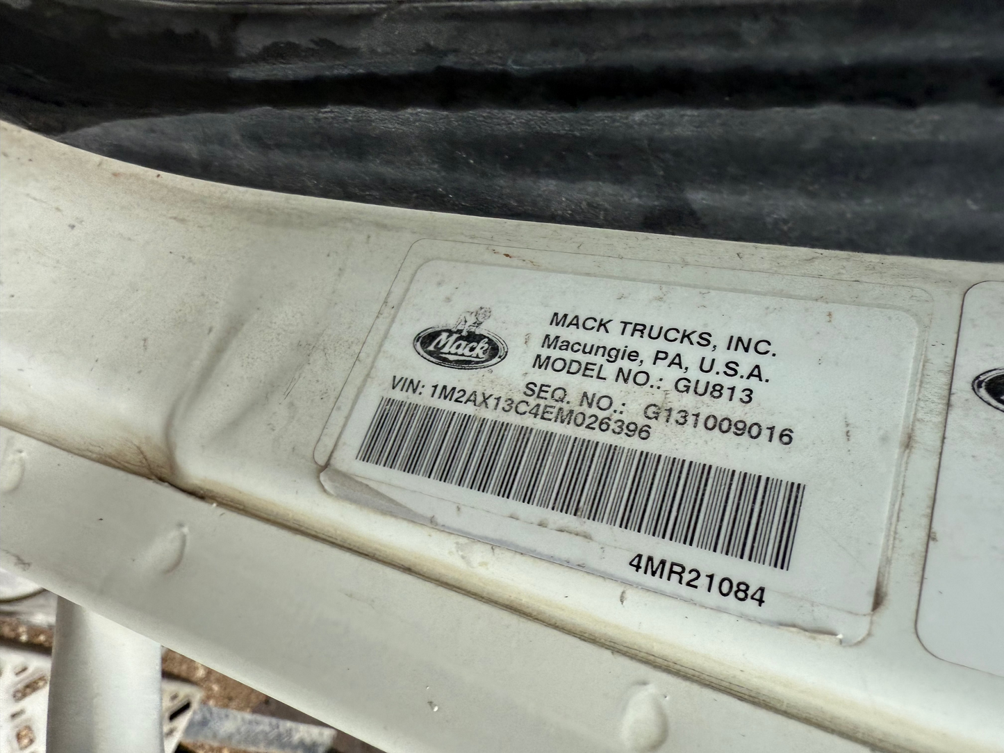 2014 Mack Granite GU813
