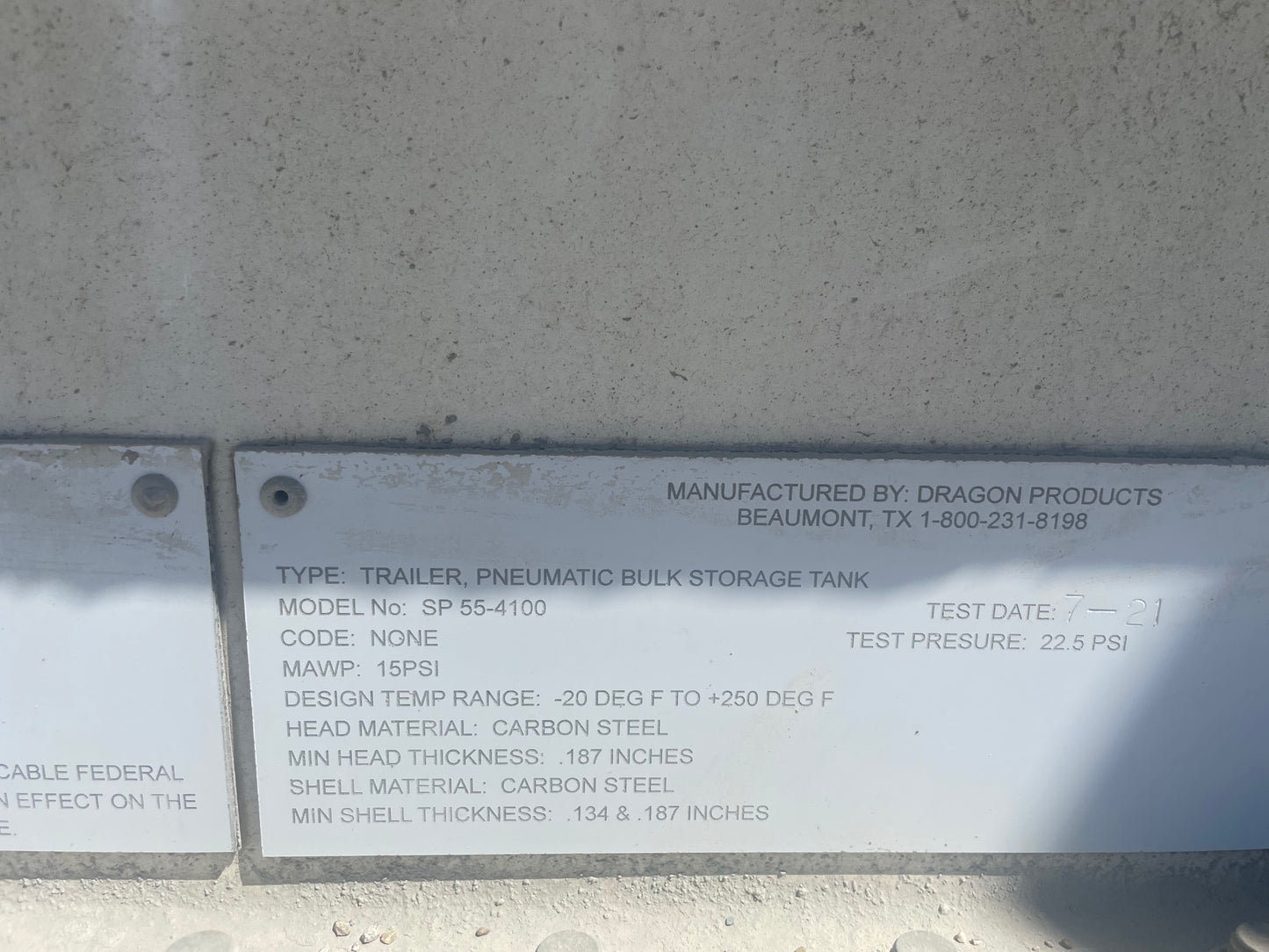 Dragon SP 55-4100 Cement Pig