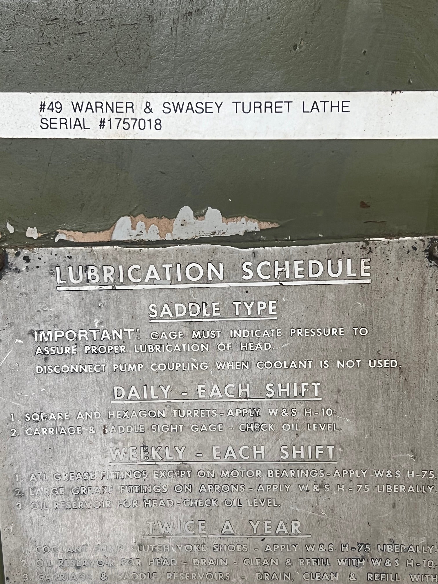 A Warner and Swasey Lathe, a classic industrial lathe with durable construction, precise machining capabilities, and versatile functionality for metalworking operations.