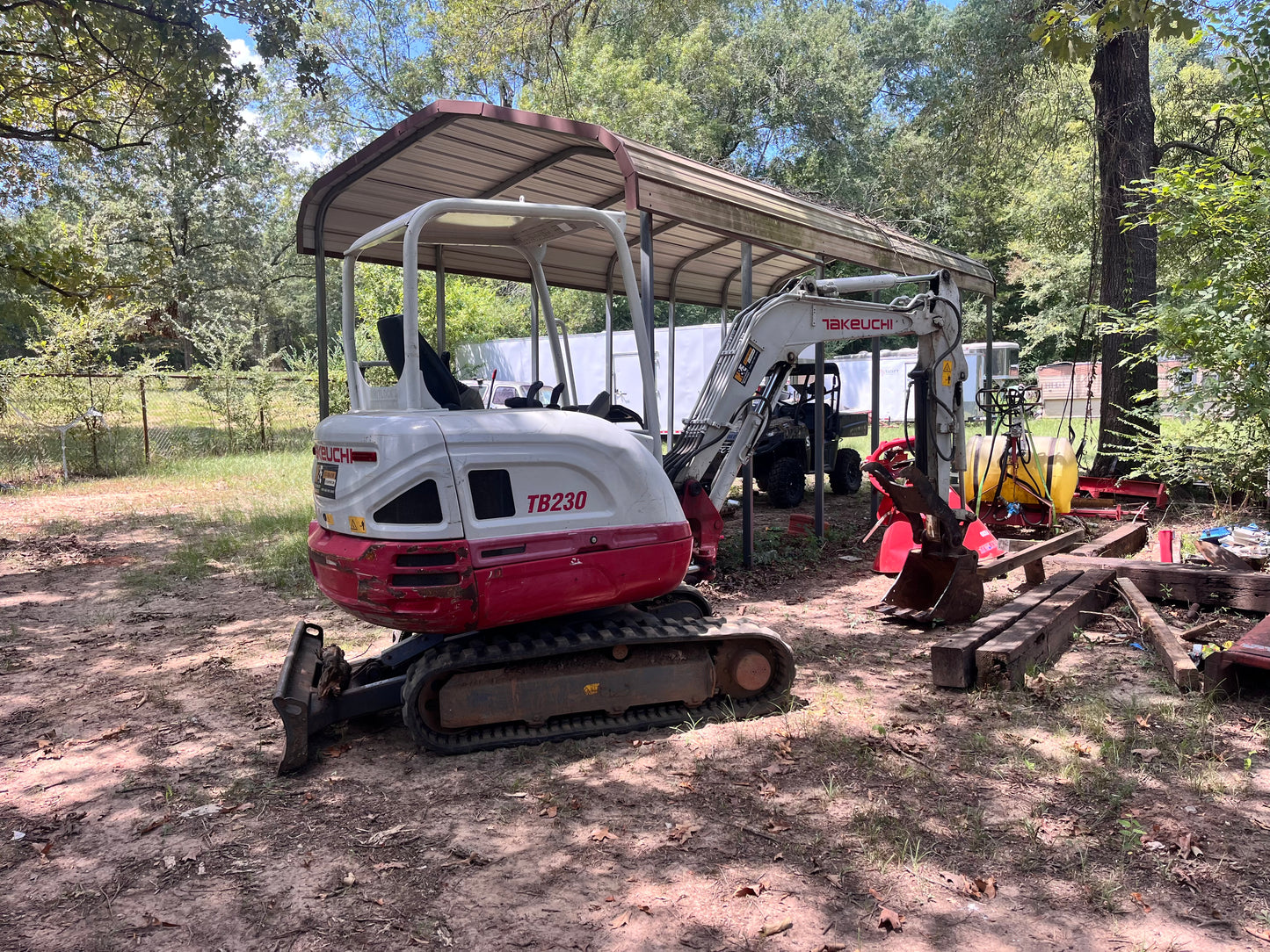 2016 Takeuchi Mini Excavator TB230 With Hydraulic Thumb