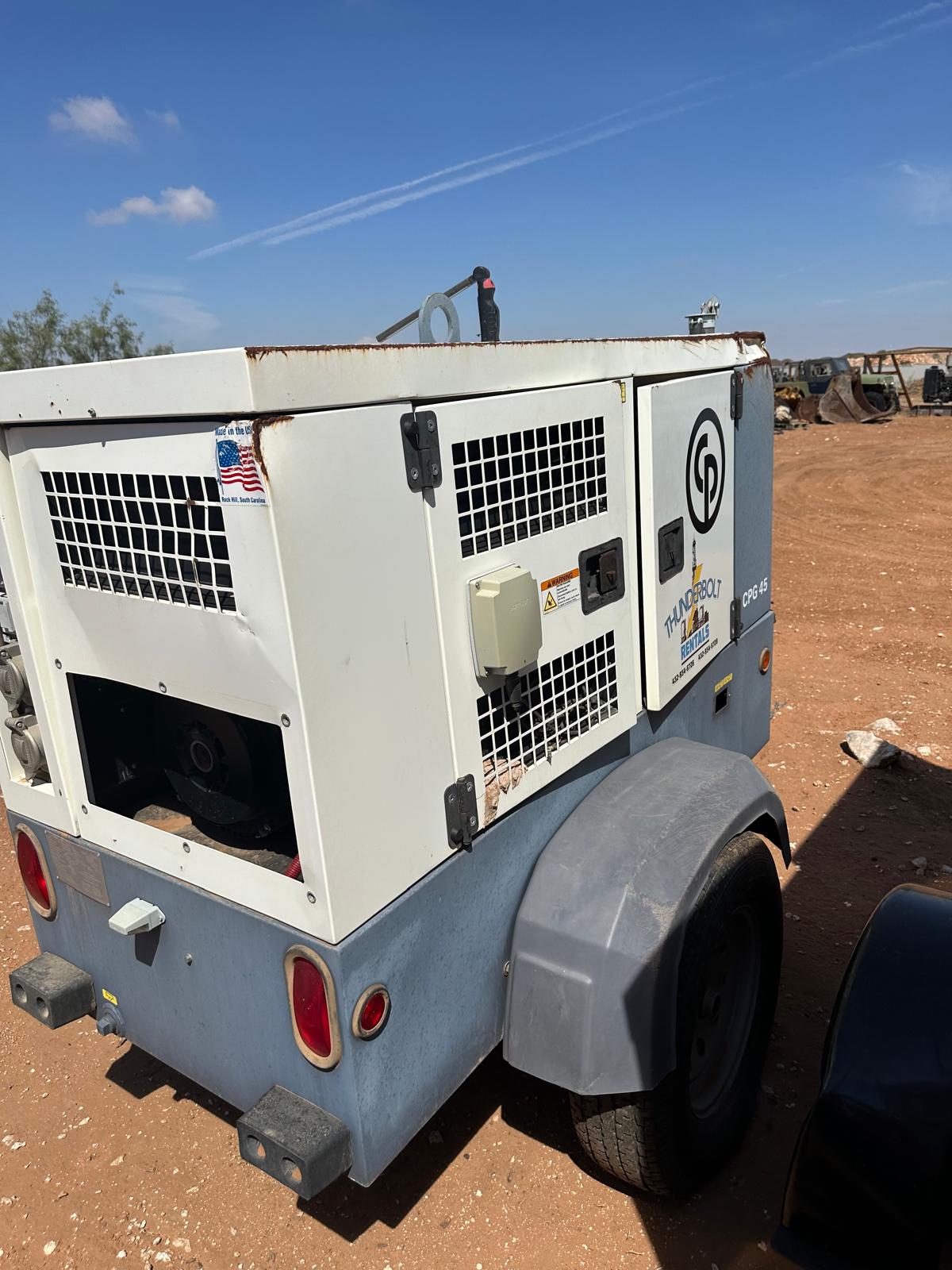 2019 CP 45kw Trailer Mounted Generator