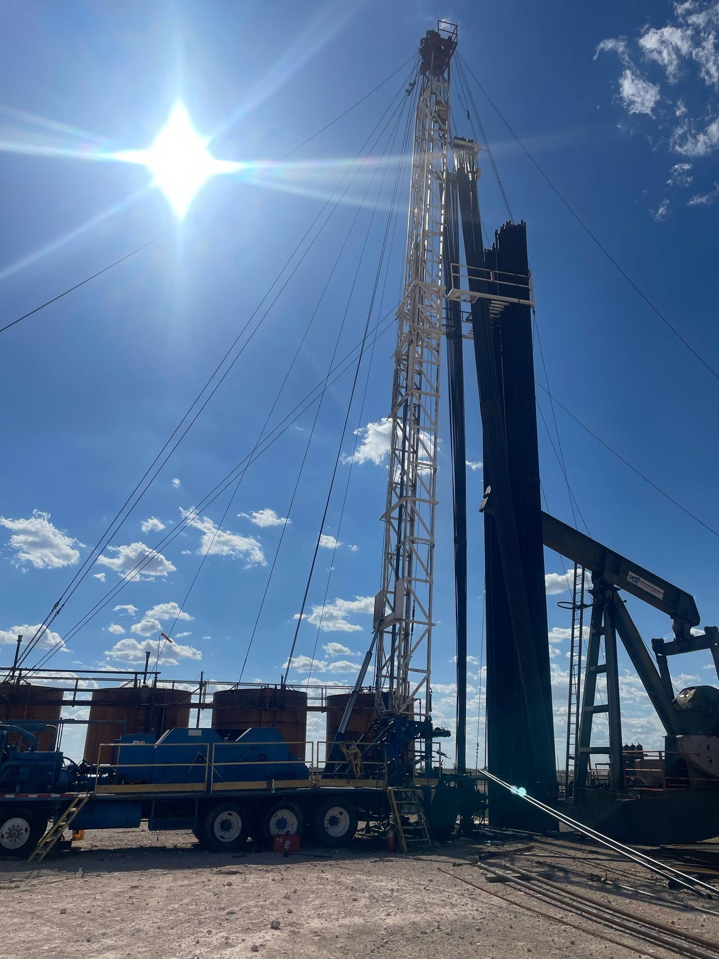 1991 Cooper 350 Double Triple Workover Rig